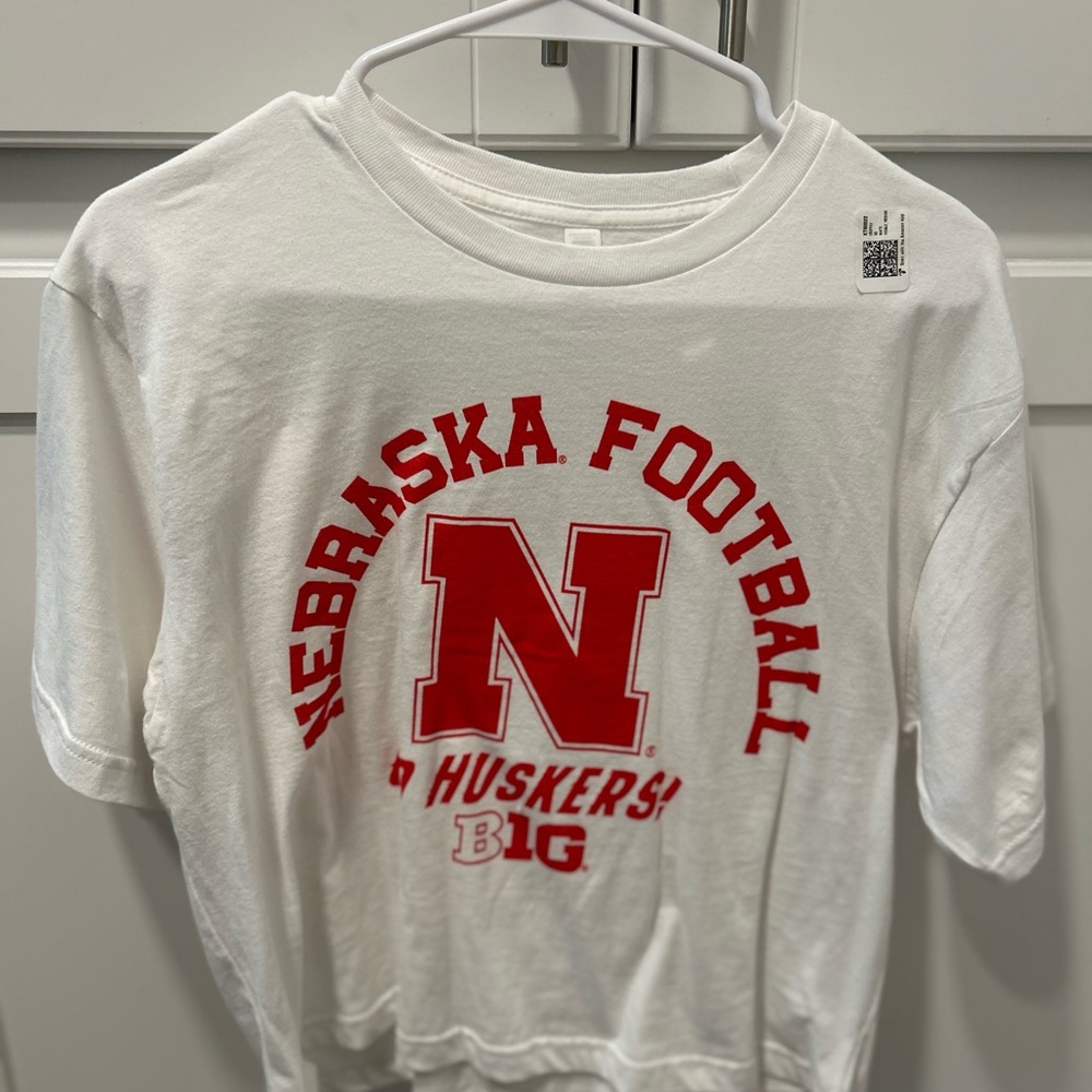 American Apparel White Nebraska Football Tee